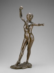 Danserinne klar til å danse, høyre fot frem av Edgar Degas