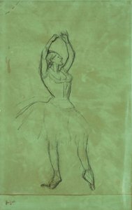 Danser med løftede armer av Edgar Degas
