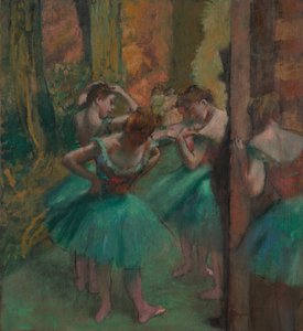 Dansere, rosa og grønt, ca. 1890. av Edgar Degas