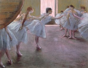 Dansere på prøve, av Edgar Degas