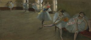 Dansere i klasserommet, ca. 1880 av Edgar Degas