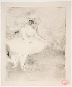 Dans på scenen av Edgar Degas