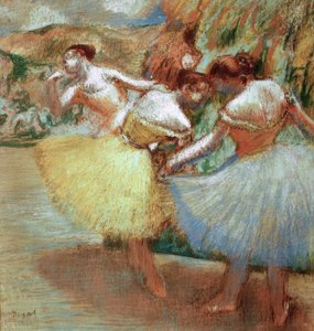 Tre dansere av Edgar Degas