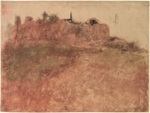Esterel landsby av Edgar Degas