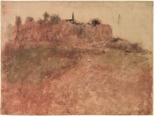 Esterel landsby av Edgar Degas
