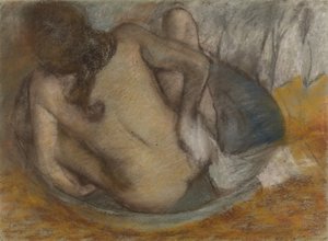 Kvinne i badekar av Edgar Degas