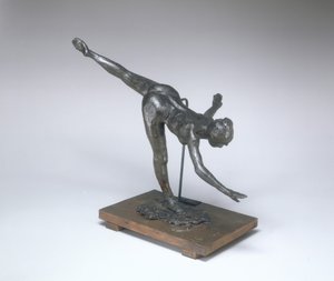 Stor arabesk, tredje gang første lenende arabesk, ca. 18851890. av Edgar Degas