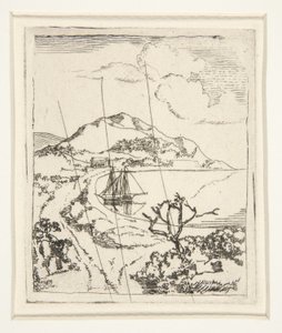 Gresk landskap, eller Anchorage av Edgar Degas