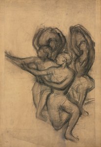 Gruppe av dansere; Gruppe av dansere, ca. 1895-1900 av Edgar Degas