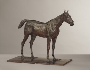 Horse Standing, modellert ca. 1870-tallet, støpt 1919-21 av Edgar Degas