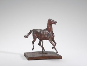 Hestetrav, føttene rører ikke bakken, 1870-tallet. av Edgar Degas