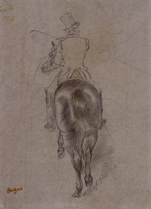 Jeger på en hest av Edgar Degas