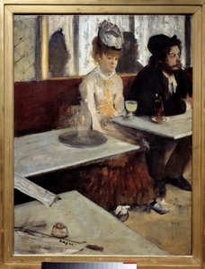 På en kafé står det også "" Absinthe"" Maleri av Edgar Degas (1834-1917) 1875-1876 Søn. 92x68 m. Paris, Musee d