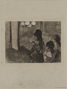 I salongen, ca. 1880-årene. av Edgar Degas