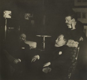 Jules Taschereau, Edgar Degas og Jacques-Emile Blanche, desember 1895 av Edgar Degas
