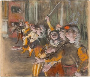 The Chorus Singers, 1877. av Edgar Degas