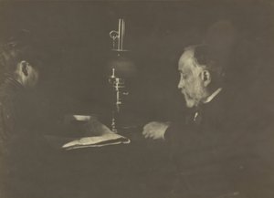 Louise Halévy leser for Degas av Edgar Degas