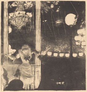 Mademoiselle Bécat på Cafe des Ambassadeurs (Til ambassadørene: Mlle Bécat) av Edgar Degas