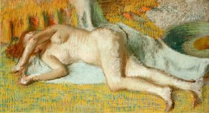 Etter badet av Edgar Degas