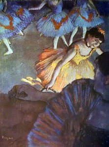 Maleri med tittelen A Ballet Seen from an Opera Box av Edgar Degas av Edgar Degas