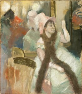 Portrett etter et kostymeball (portrett av Madame Dietz-Monnin) av Edgar Degas