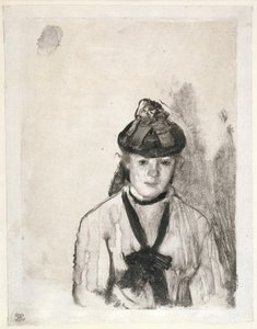 Portrett av Ellen Andrée, ca. 1876 av Edgar Degas