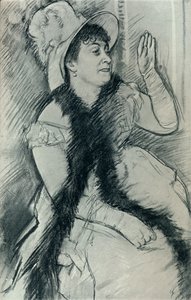 Portrett av Madame X, c1800-tallet av Edgar Degas