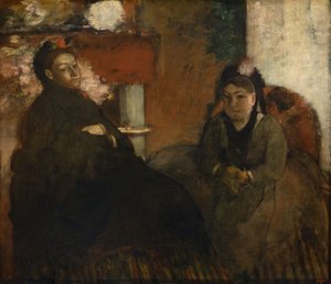 Portrett av fru Lisle og fru Loubens av Edgar Degas