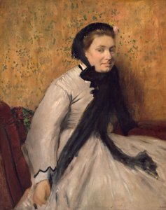 Portrett av en kvinne i grått, ca. 1865. av Edgar Degas