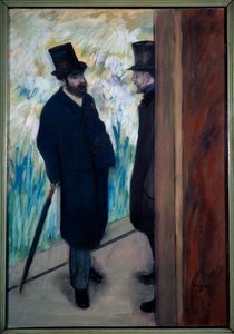 Portrett av dramatiker og librettist Ludovic Halevy og Albert Boulanger-Cave bak kulissene til Opera Pastel av Edgar Degas (1834-1917) 1879 Søn. 0,75x0,55 m Paris, musee d