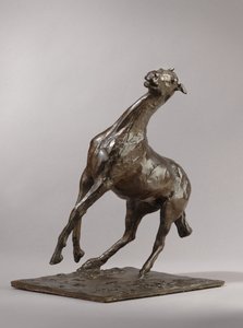 Oppveksthest, modellert ca. 1870-tallet, støpt 1919-21 av Edgar Degas
