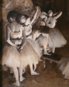 Innøving av ballett på scenen av Edgar Degas