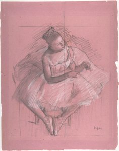 Sittende danser av Edgar Degas