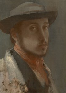 Selvportrett, ca. 1857?-58 av Edgar Degas