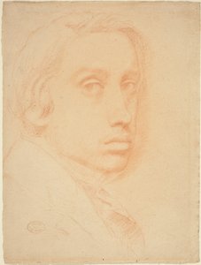 Selvportrett, ca. 1855. av Edgar Degas