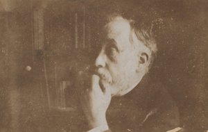 [Selvportrett i Library Hand to Chin], sannsynligvis 1895. av Edgar Degas