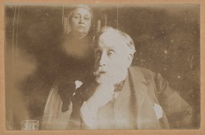 [Selvportrett med Zoé Closier] av Edgar Degas