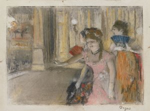 Sangere på scenen av Edgar Degas