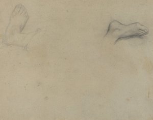 Studier av føtter [verso] av Edgar Degas