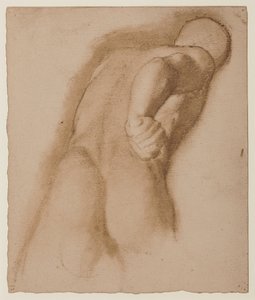 Studie etter Agasias fra Efesos, "Gladiator Borghese", ca. 1855 av Edgar Degas