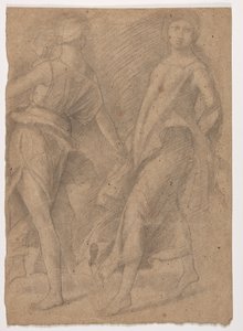 Studie etter Andrea Mantegna, "Parnassus", ca.1854-56 av Edgar Degas