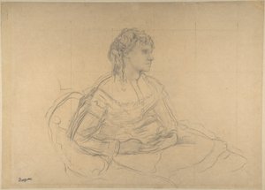 Studie til «Madame Théodore Gobillard» (Yves Morisot) av Edgar Degas
