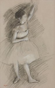 Studie av en danser; Studie av en danser, 1873-1874 av Edgar Degas