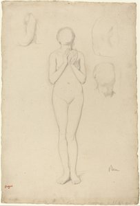 Studie av en naken kvinne av Edgar Degas