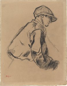 Study of a Jockey, ca. 1884 av Edgar Degas
