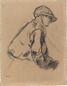 Studie av en jockey, ca. 1884. av Edgar Degas
