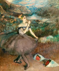 Danser med buketter av Edgar Degas