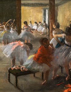 Danseklassen (detalj). 1873. Olje på lerret. av Edgar Degas