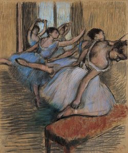 The Dancers, ca. 1900 (pastell og kull på papir) av Edgar Degas