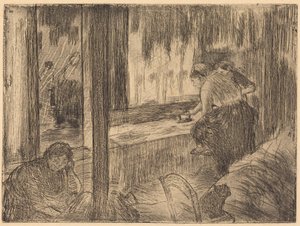 The Laundresses (Vaskemødrene (Stryking)) av Edgar Degas